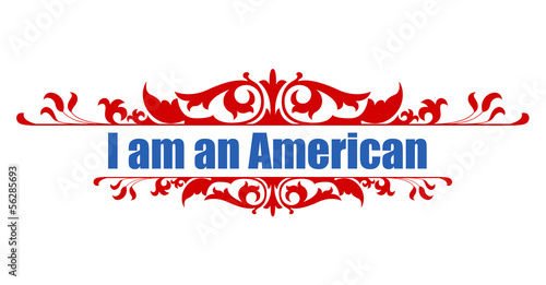 I am an american - Constitution Day Vector Illustration