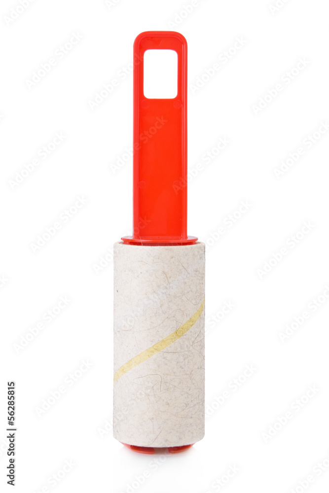 Used adhesive roller used to clean the clothing Used adhesive roller used to clean the clothing