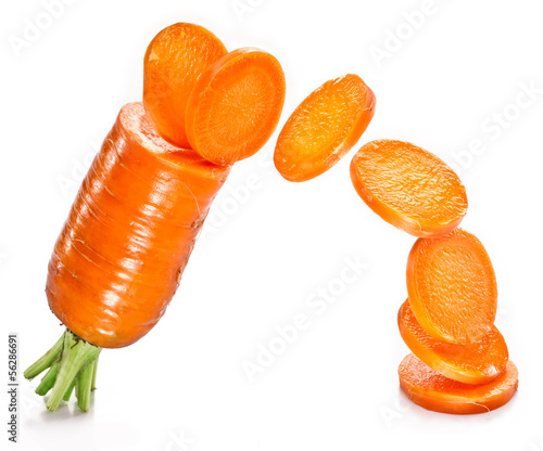 Fresh carrot. photo