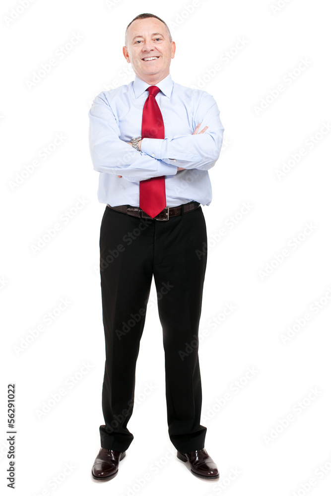 Full length businessman isolated on white Full length businessman isolated on white