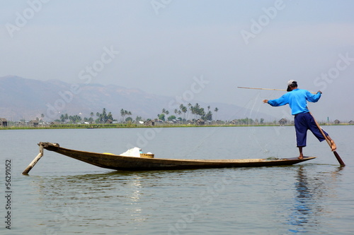 Fishermen on Inle Lake in Myanmar (burma)