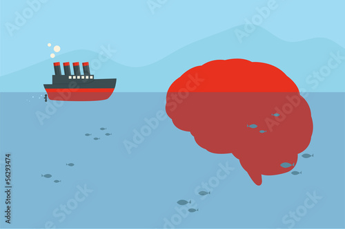 ship and brain iceberg
