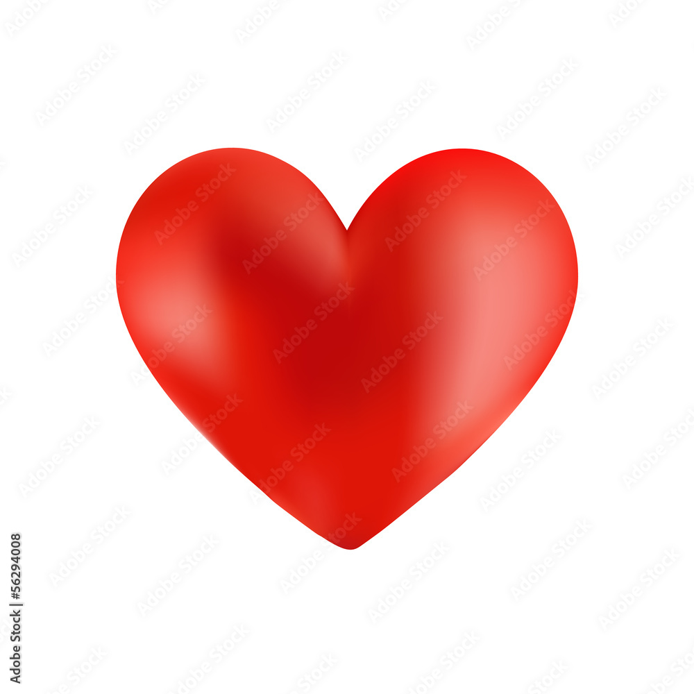 Red heart vector isolated Red heart vector isolated