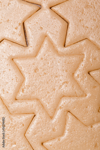 christmas cookie vanilla dough star cut
