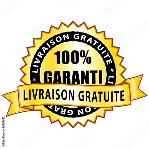 Label livraison gratuite.