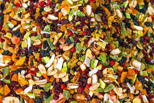 Pile of aromatic dried fruit