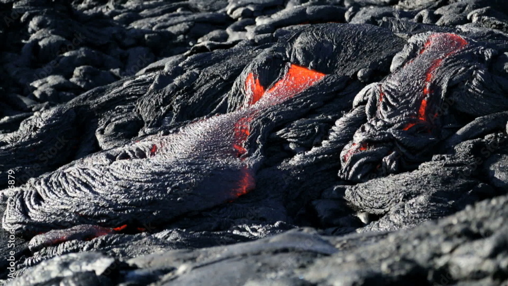 Slow Moving River Molten Lava Kilauea Hawaii Slow Moving River Molten Lava Kilauea Hawaii