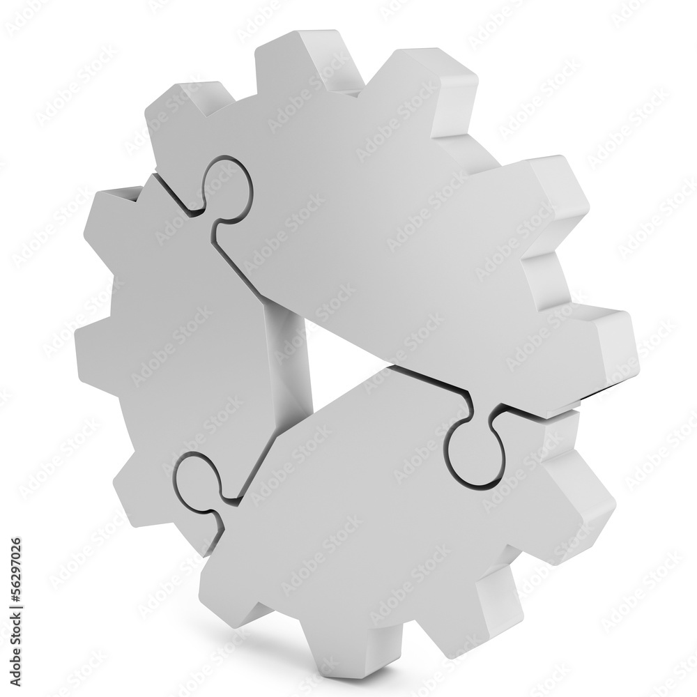 3d business partnership and success concept gear 3d business partnership and success concept gear