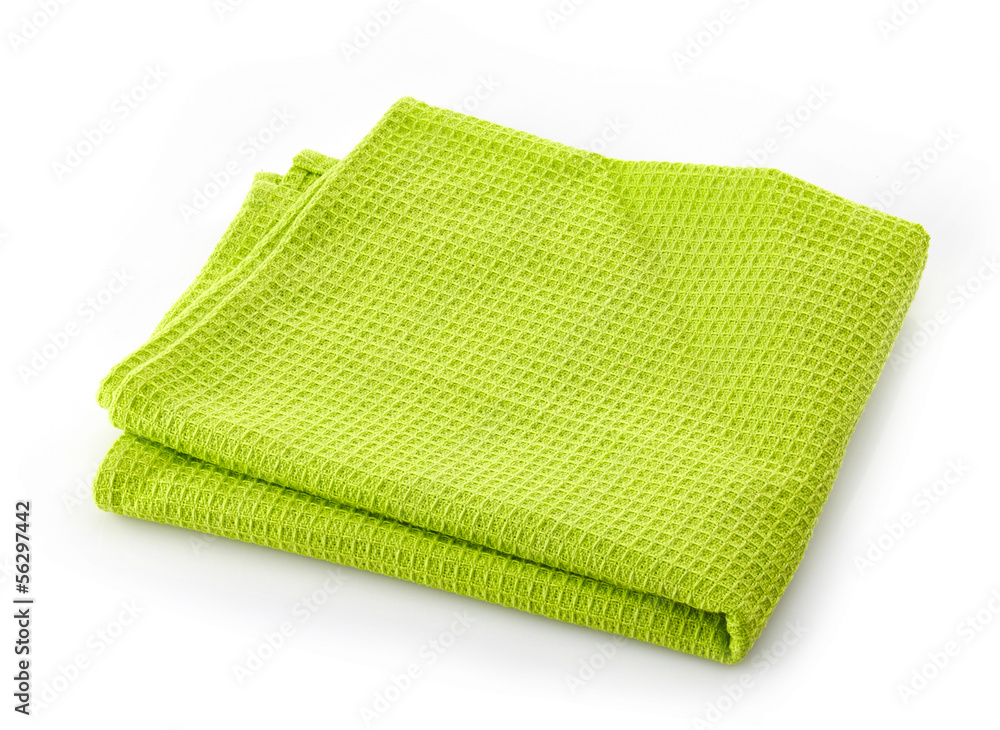 green cotton napkin