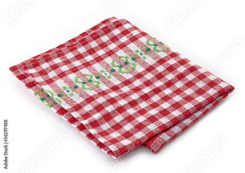 checkered napkin