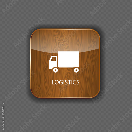 Logistics wood application icons