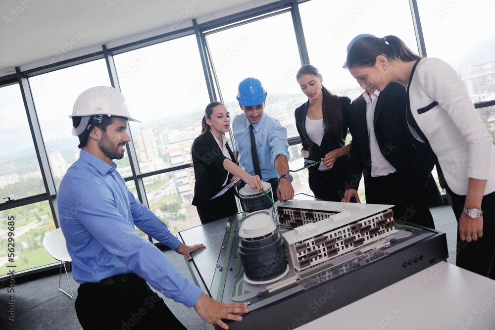 business people and engineers on meeting business people and engineers on meeting
