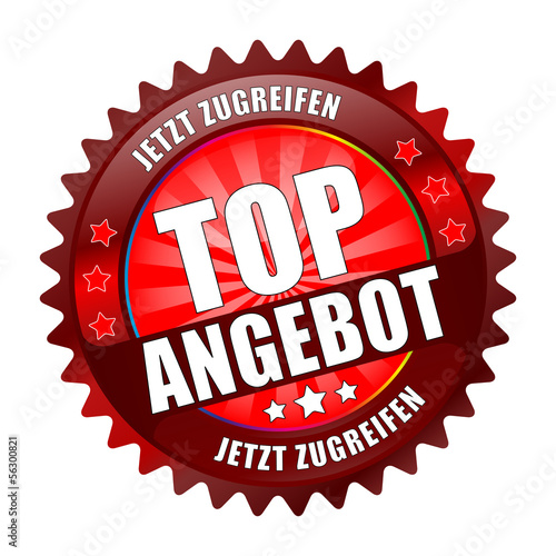 Bügel Button Kranz Coured red Top Angebot