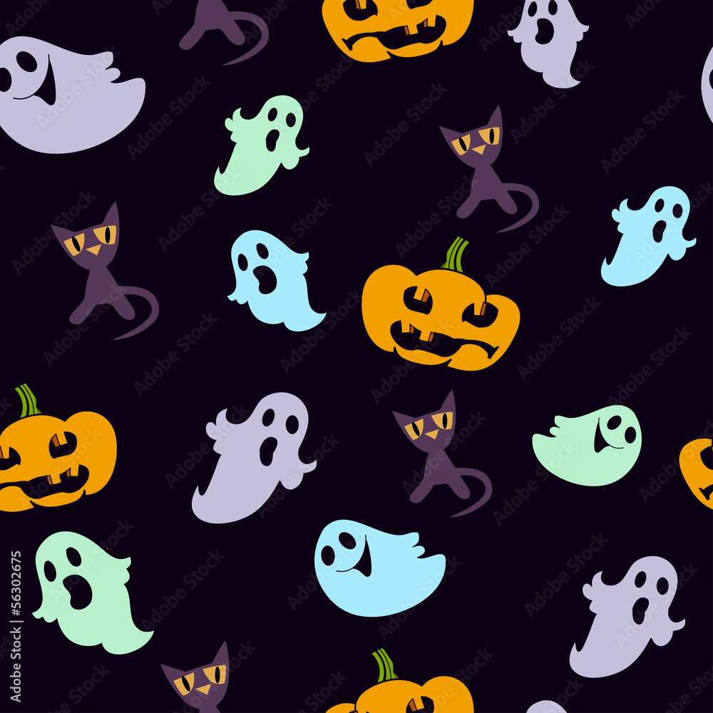 Obraz premium dark ghost pattern