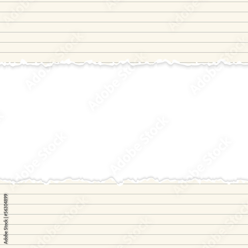 aufgerissenes Papier mit Textfreiraum