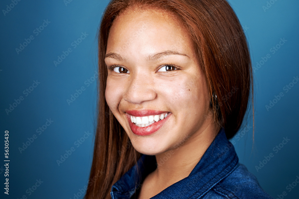 smiling african woman smiling african woman