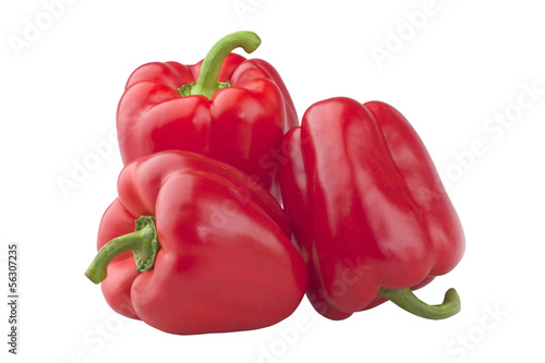 three red peppers