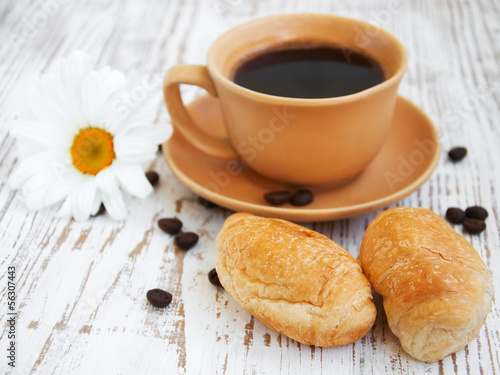 coffee and croissant