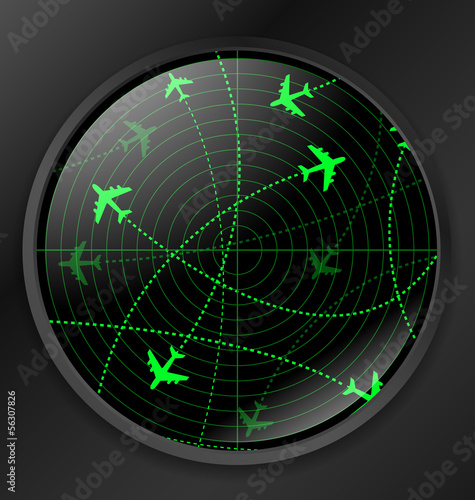 Radar with planes