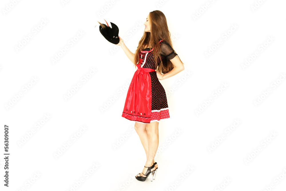 Hübsche Frau im Dirndl Hübsche Frau im Dirndl