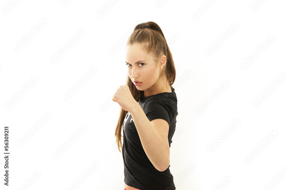 sportliche junge Frau sportliche junge Frau