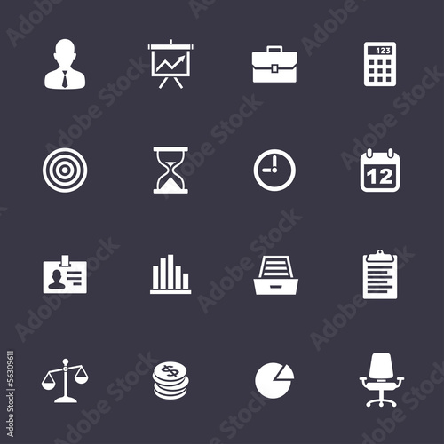 Business icons set