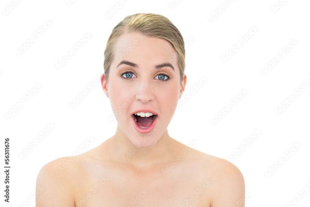 Astonished beautiful blonde posing Astonished beautiful blonde posing
