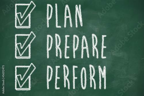 Canvas-taulu plan prepare perform