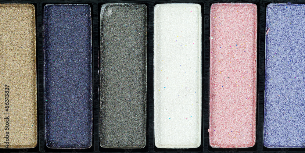 A very close view of eye shadow makeup A very close view of eye shadow makeup