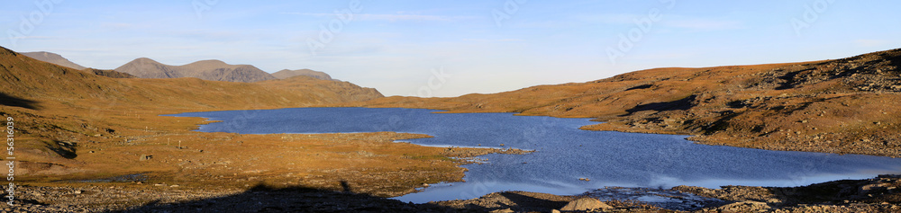 Landschaftspanorama in Lappland, Schweden