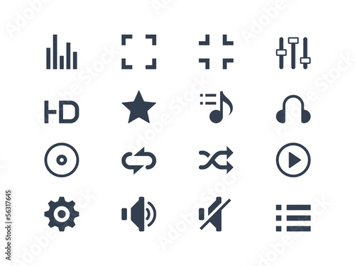 Media player icons