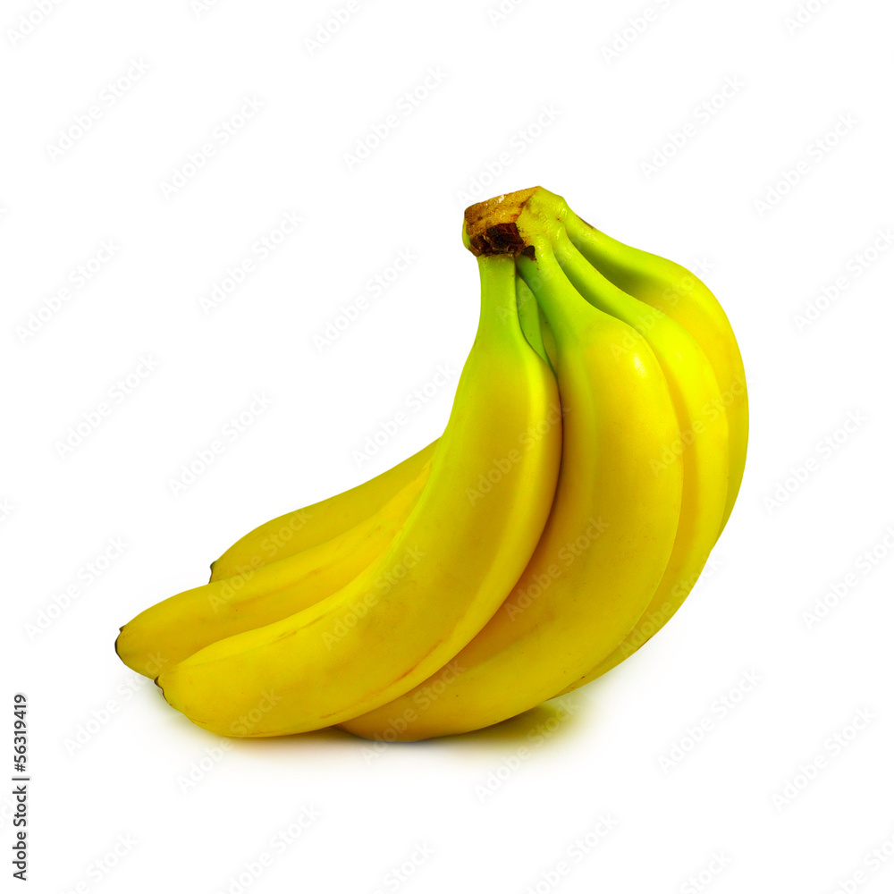 ripe banana isolate