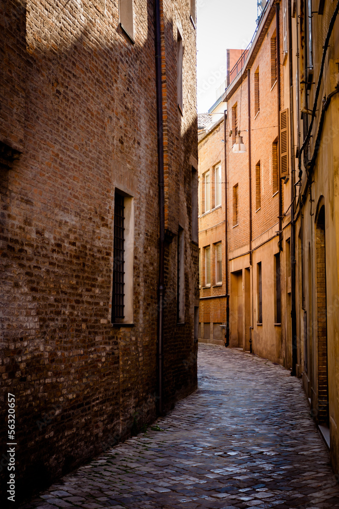 Narrow street in Ravenna