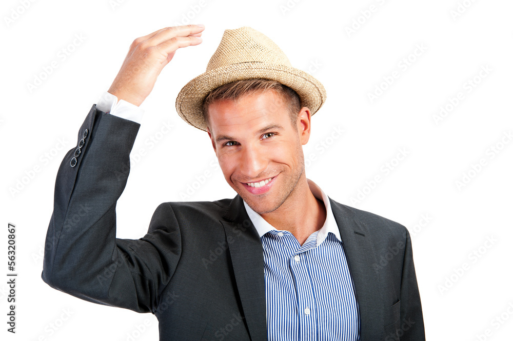 Portrait of an attractive young businessman - smiling Portrait of an attractive young businessman - smiling