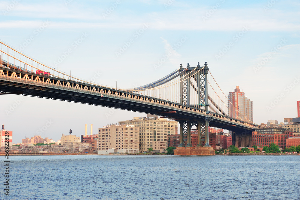 Naklejka premium New York City Manhattan Bridge