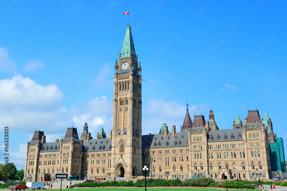Fototapeta premium Ottawa Parliament Hill building