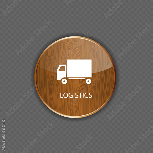 Logistics wood application icons