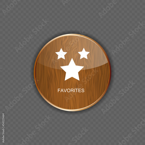 Favourites wood application icons vector illustration