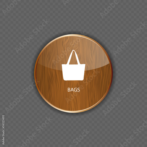 Bags wood application icons