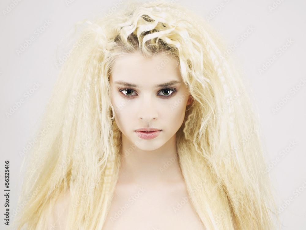 Beautiful woman with magnificent hair Beautiful woman with magnificent hair