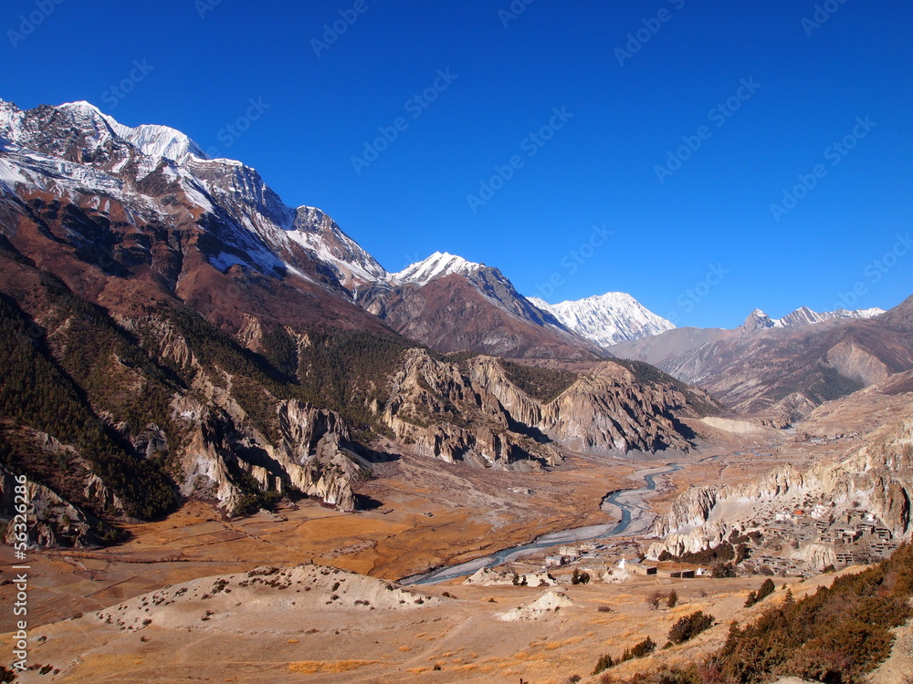 Valley in Himalayas