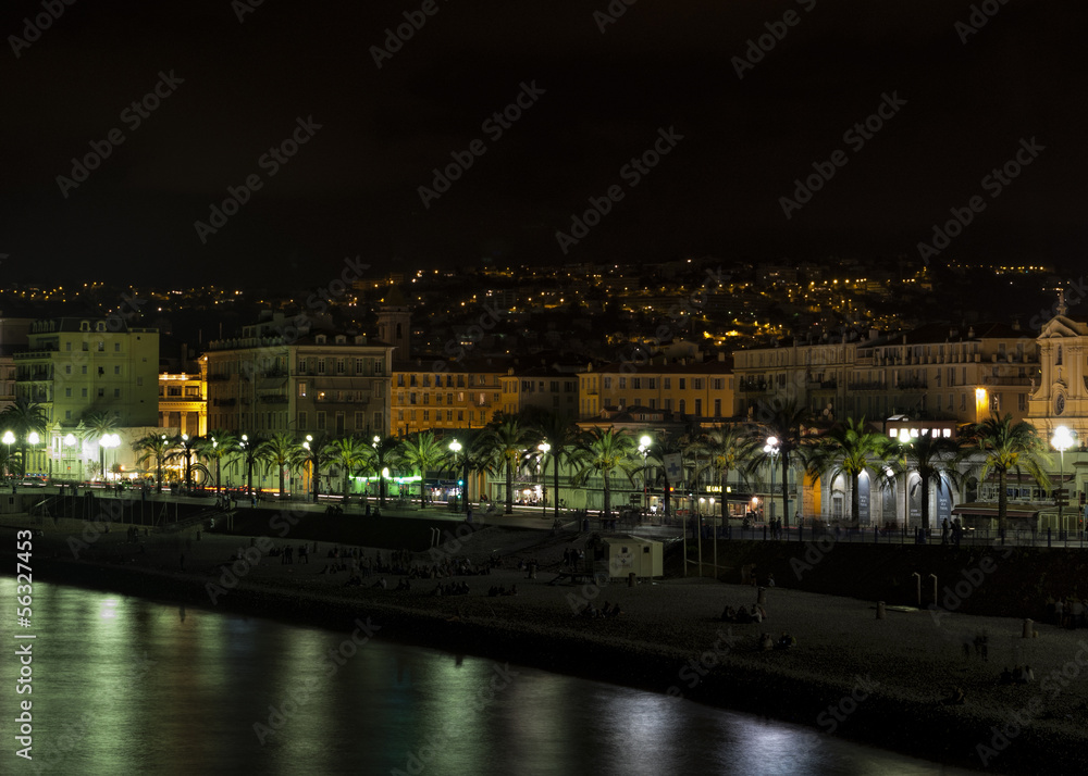Nice,France - Promenadede Anglais by night