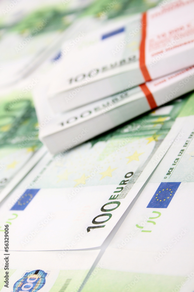 Stack of 100€ bills Stack of 100€ bills