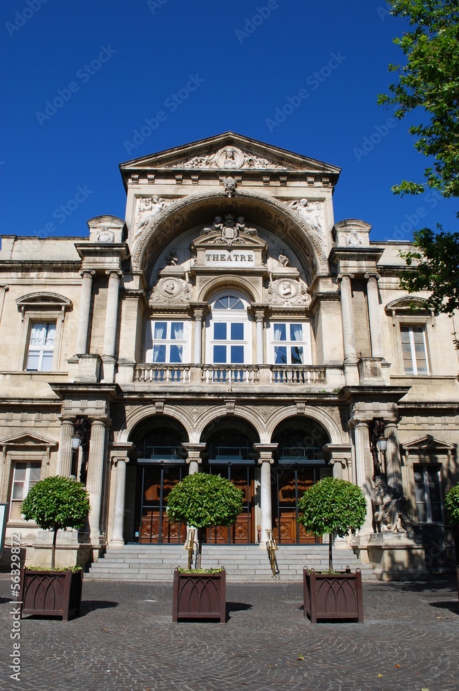 Obraz premium Ancient municipal theater in Avignon, Provence, France