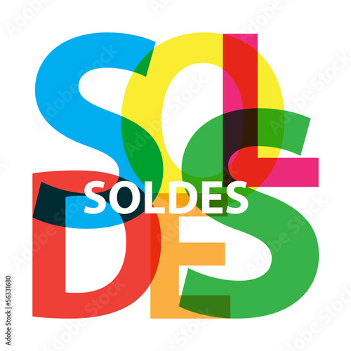 Vector Soldes. Broken text