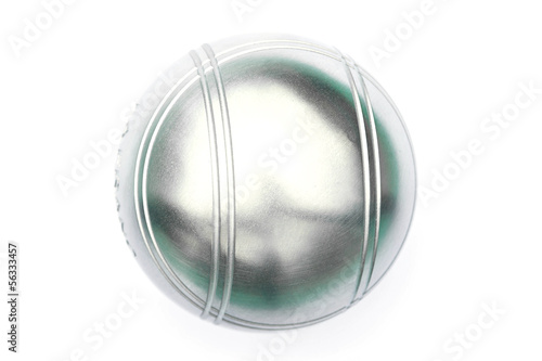 Petanque on white background