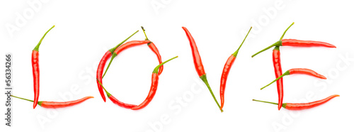 Love spelt with chili peppers