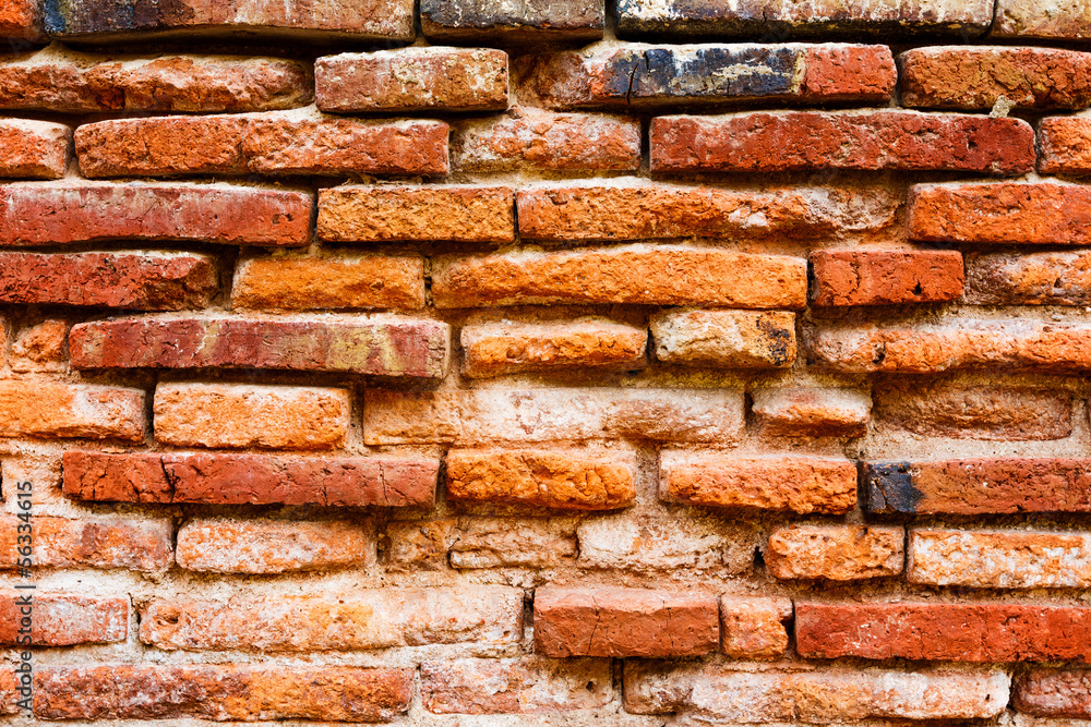 Ancient brick wall Ancient brick wall