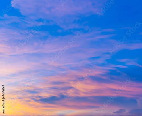 Cloudscape during sunset © leungchopan