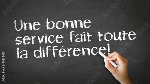 Good Service makes the difference (In French)